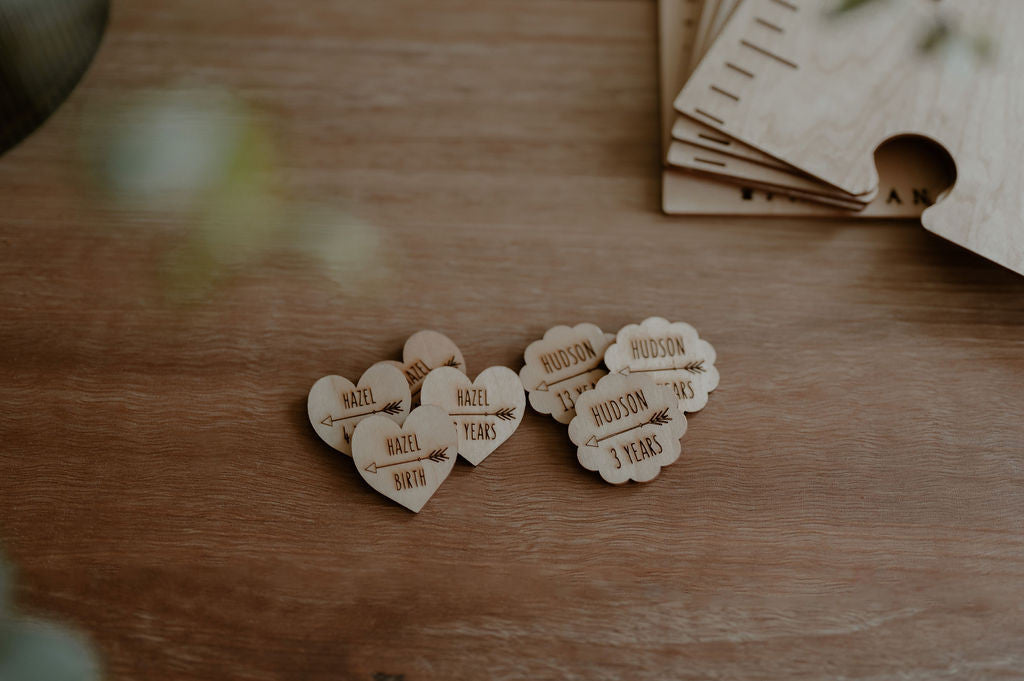 Height Chart Markers - Heart