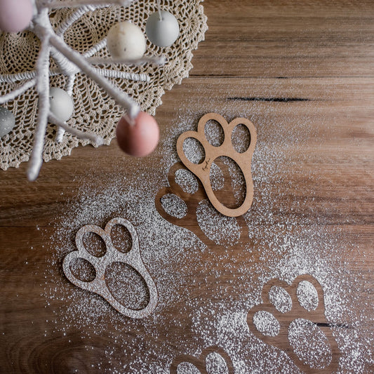 Easter Bunny Foot Prints