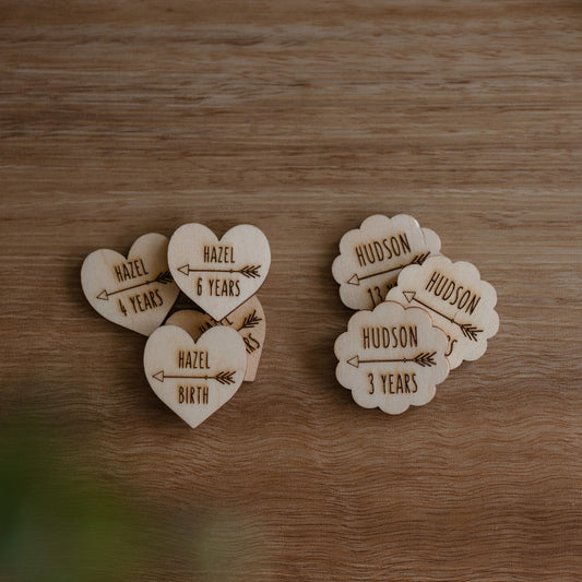 Height Chart Markers - Heart