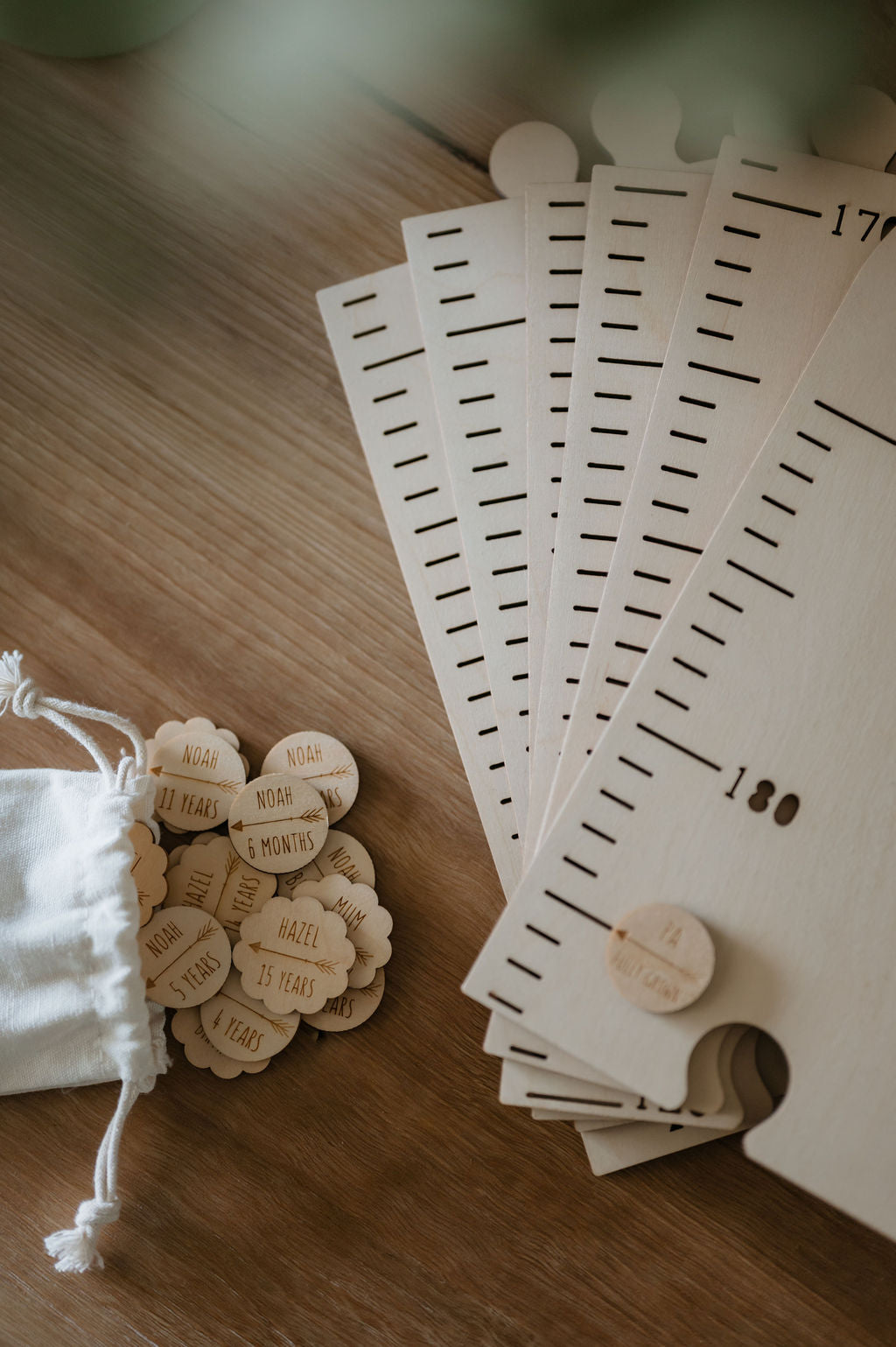 Height Chart Markers - Scallop
