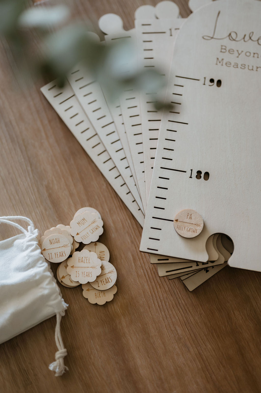 Height Chart Markers - Scallop