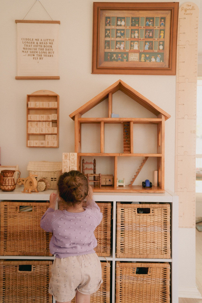 Personalised Timber Height Chart - Round Top