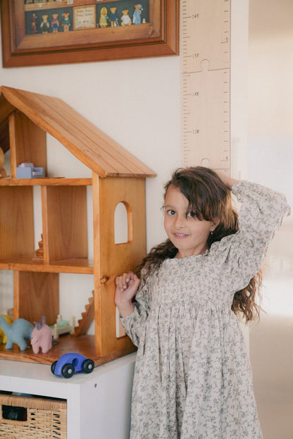 Personalised Timber Height Chart - Round Top