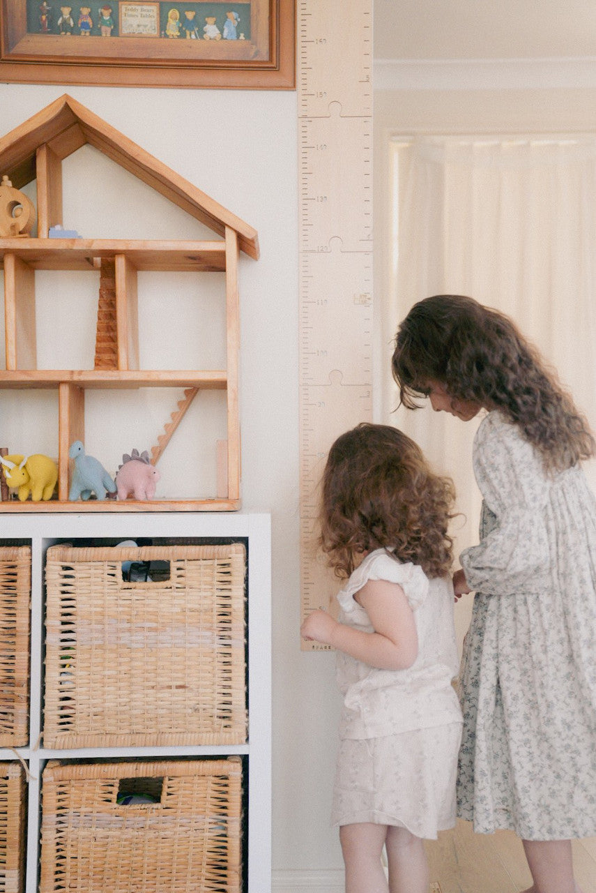 Personalised Timber Height Chart - Round Top