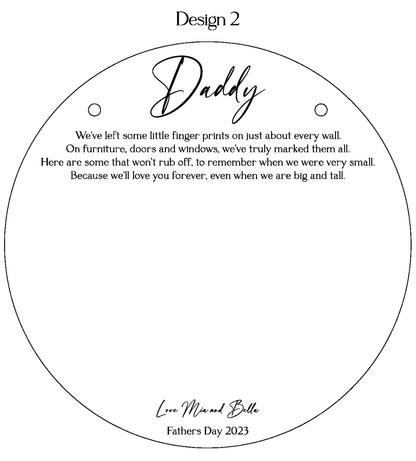 Personalised Fathers Day Plaques