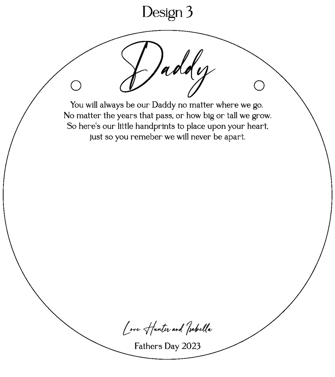 Personalised Fathers Day Plaques