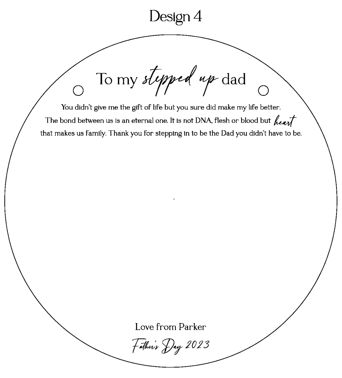 Personalised Fathers Day Plaques