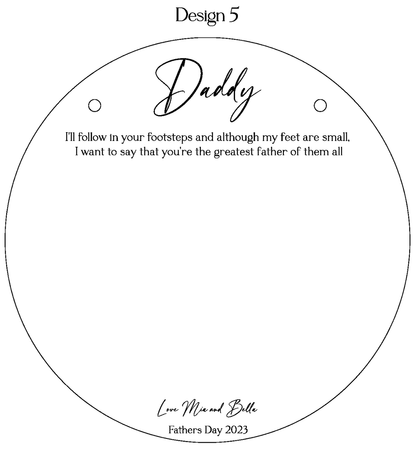 Personalised Fathers Day Plaques