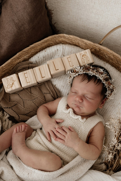 Personalised Wooden Name - Letter Blocks
