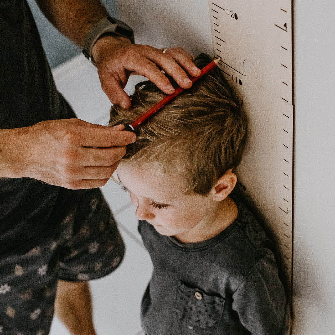 SECONDS - Personalised Timber Height Chart - Rectangle Top