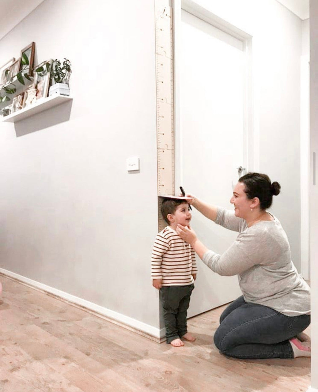 Personalised Timber Height Chart - Rectangle Top