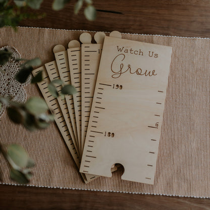Personalised Timber Height Chart - Rectangle Top