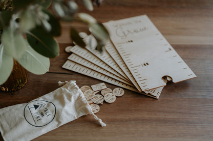 Personalised Timber Height Chart - Rectangle Top