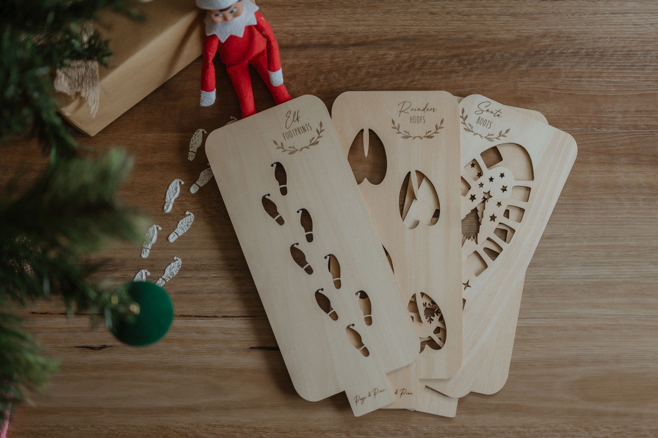Santa, Reindeer and Elf Stencils