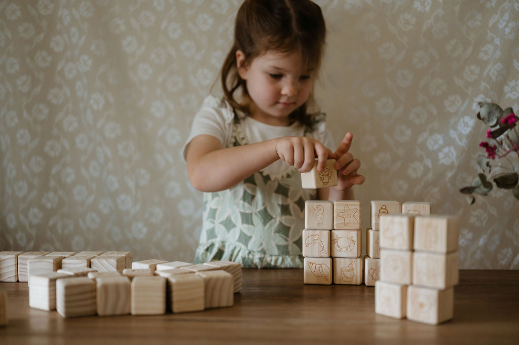 Personalised Wooden Name - Letter Blocks