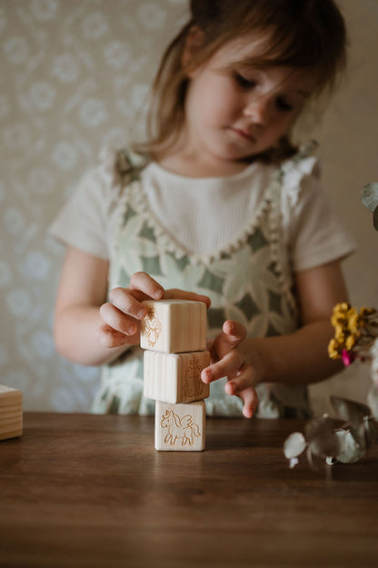 Personalised Wooden Name - Letter Blocks
