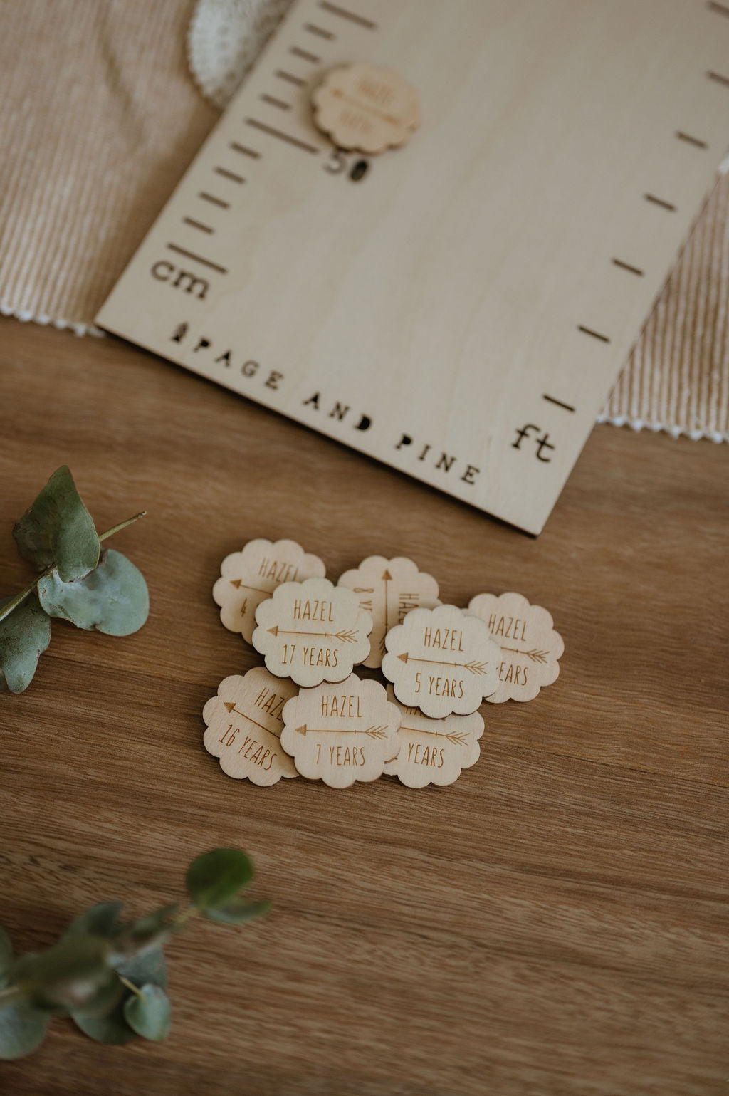 Height Chart Markers - Scallop