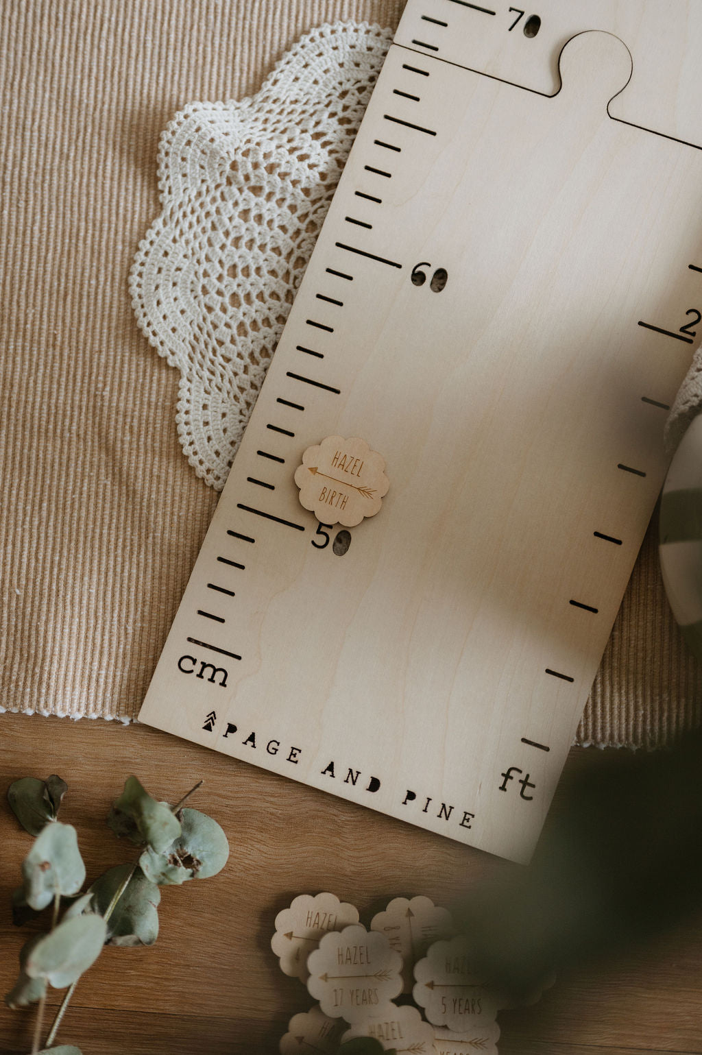 Height Chart Markers - Scallop
