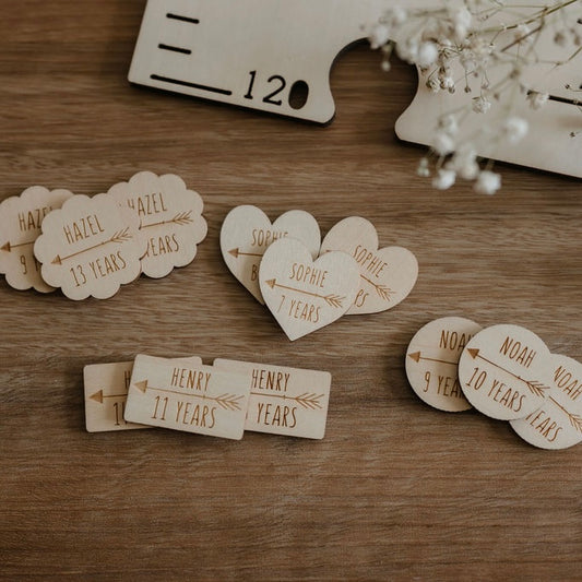 Height Chart Markers - Heart