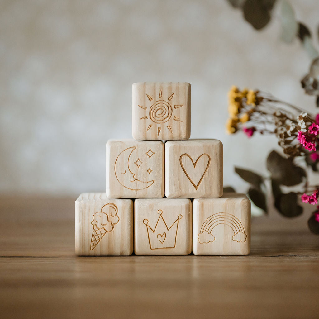 Personalised Wooden Name - Letter Blocks