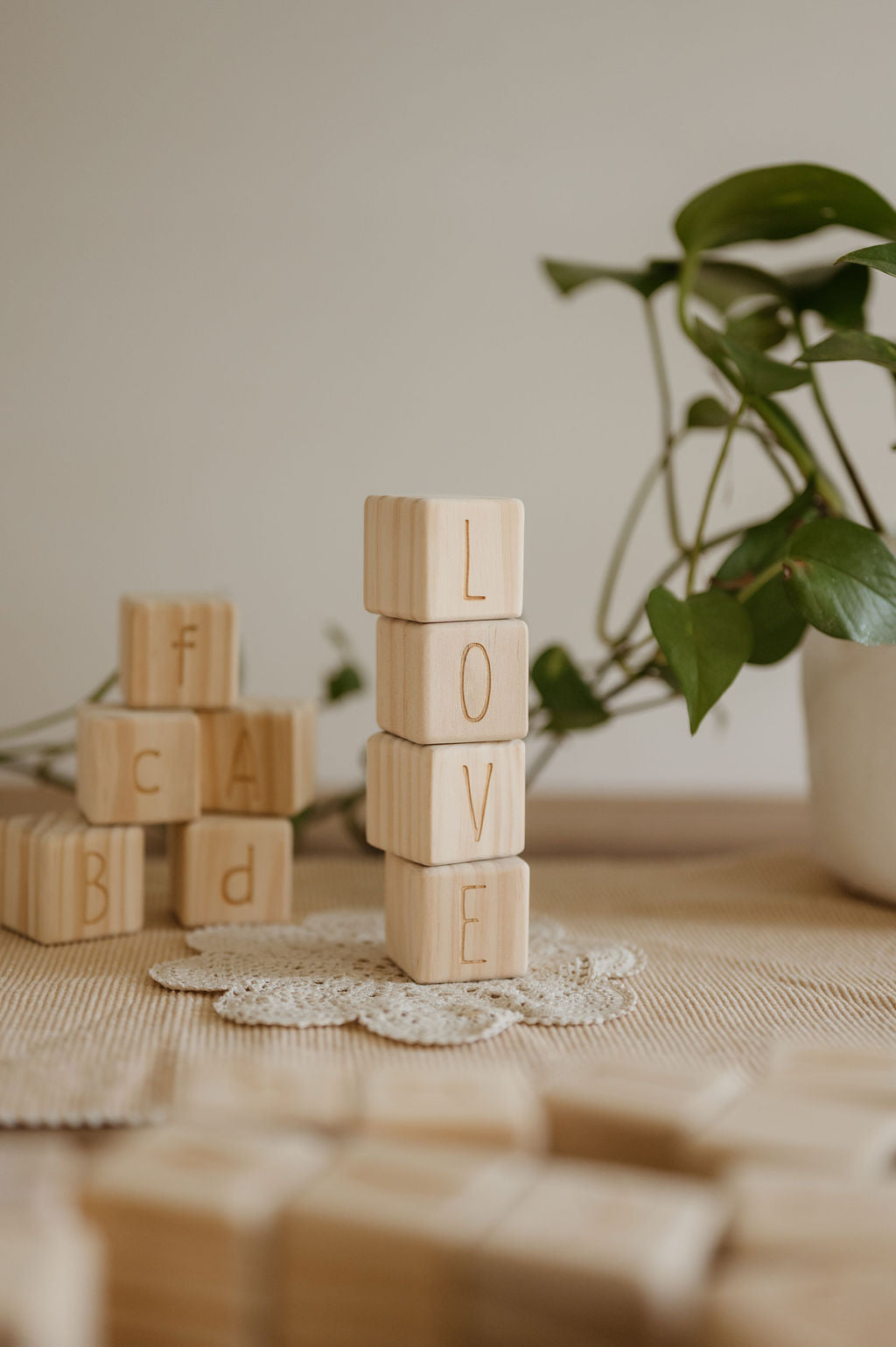 Personalised Wooden Name - Letter Blocks