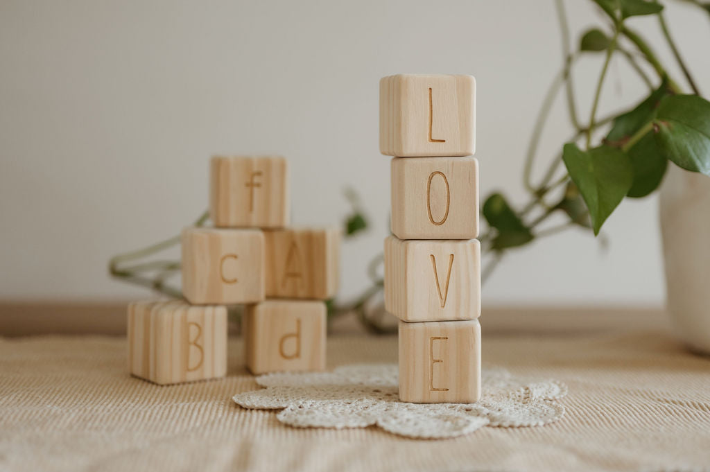 Personalised Wooden Name - Letter Blocks