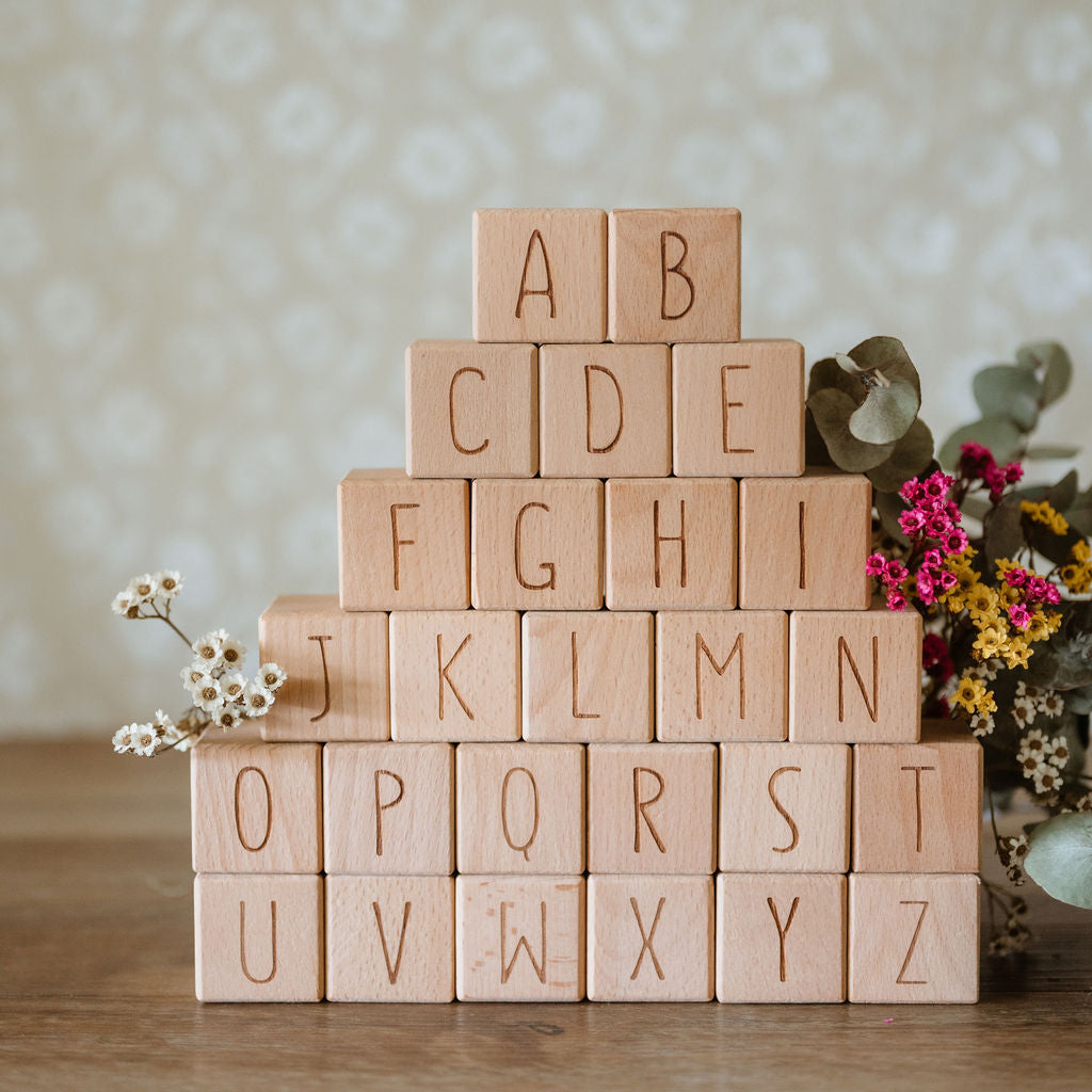 Personalised Wooden Name - Letter Blocks