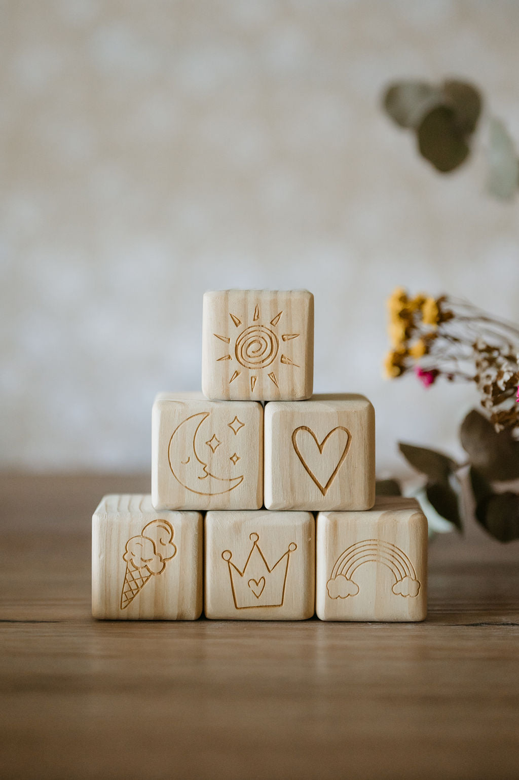 Personalised Wooden Name - Letter Blocks