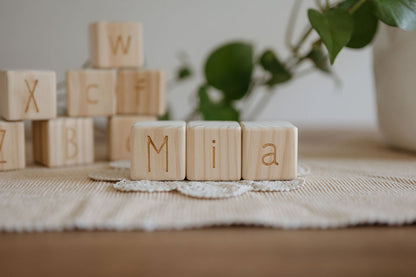 Personalised Wooden Name - Letter Blocks