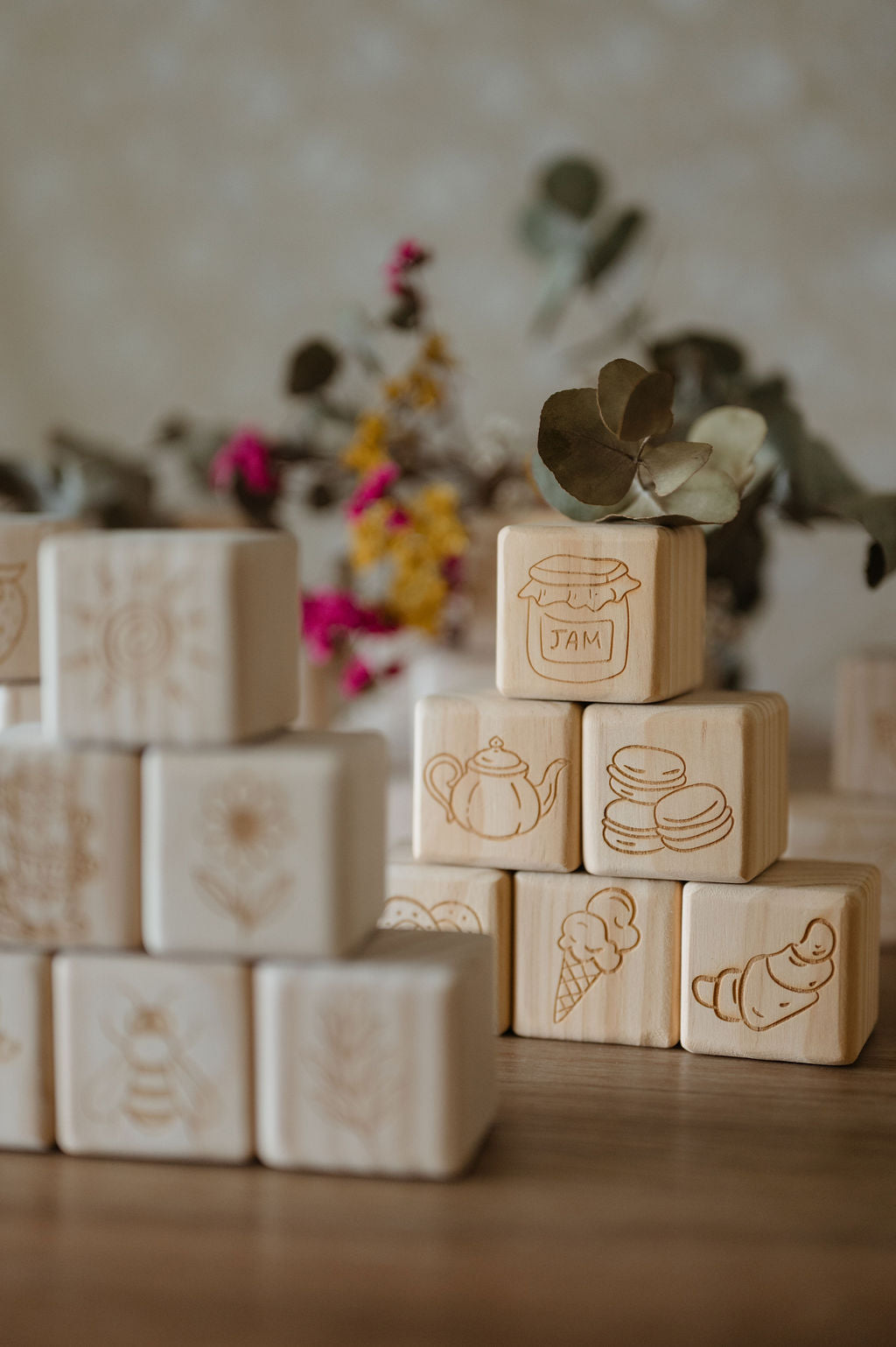 Personalised Wooden Name - Letter Blocks