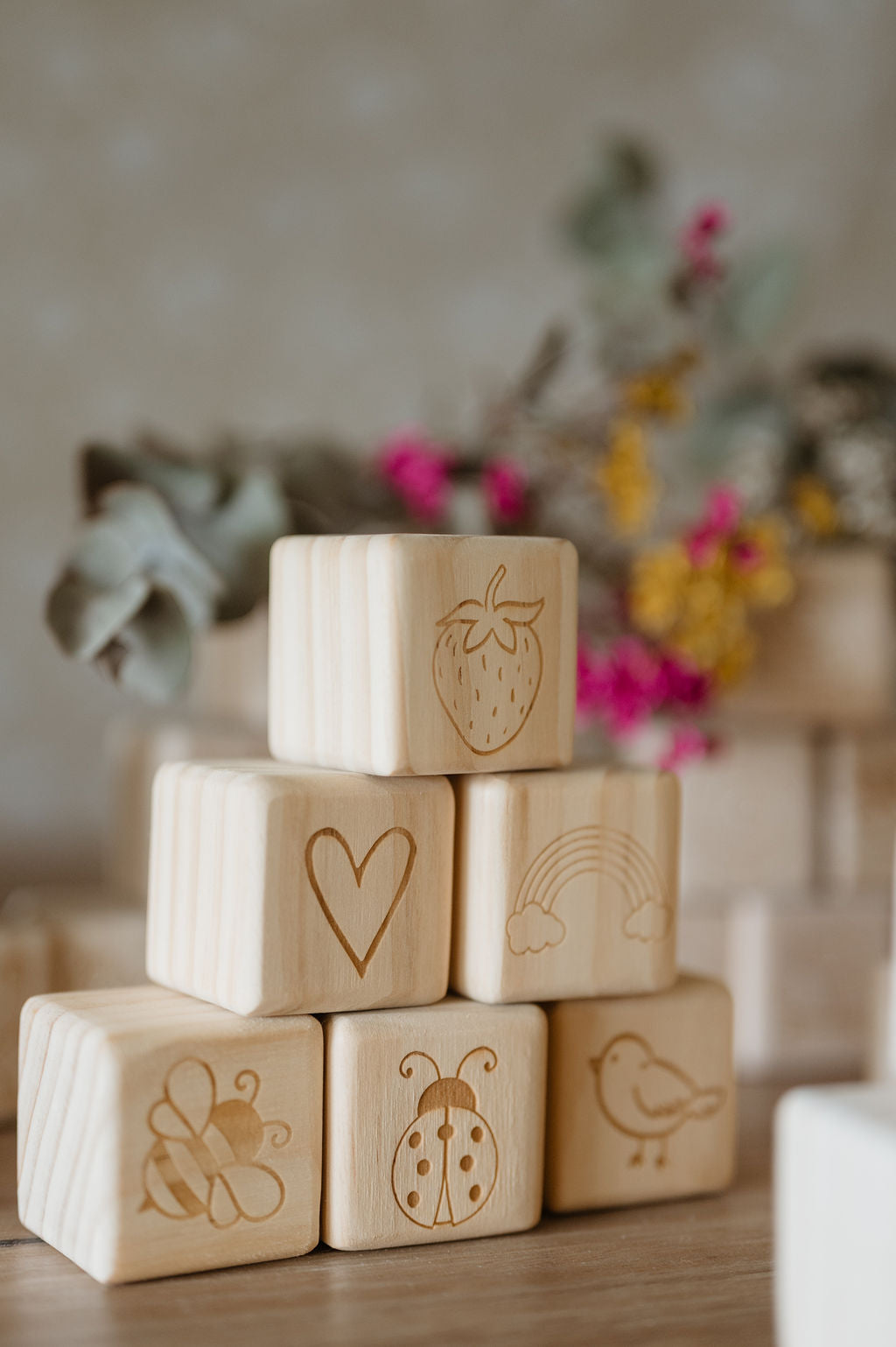 Personalised Wooden Name - Letter Blocks