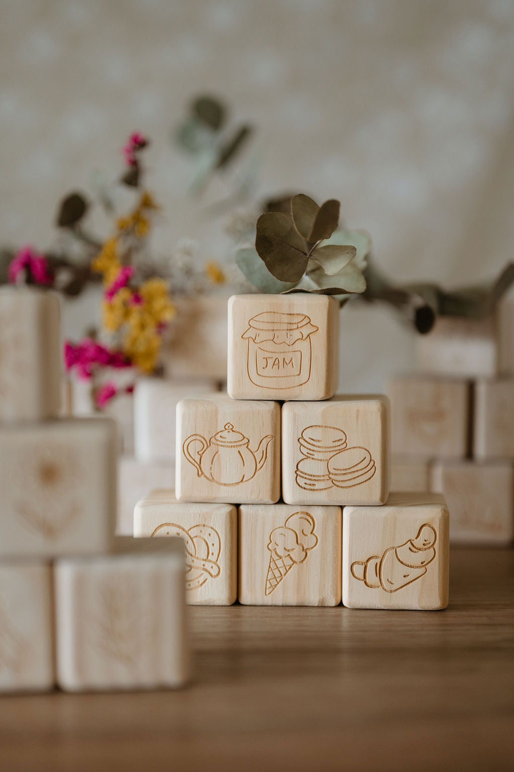 Personalised Wooden Name - Letter Blocks