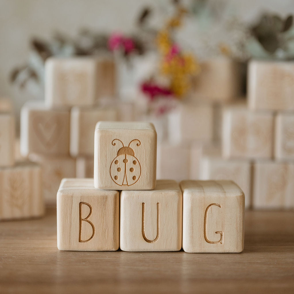 Personalised Wooden Name - Letter Blocks