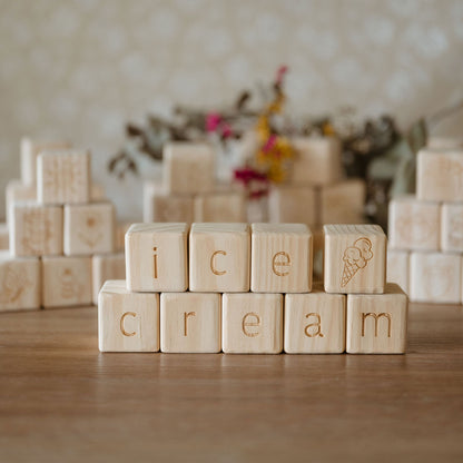 Personalised Wooden Name - Letter Blocks