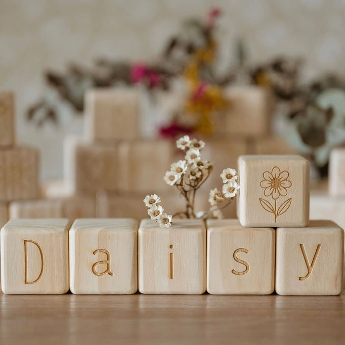 Personalised Wooden Name - Letter Blocks