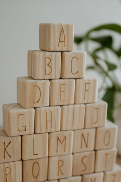 Personalised Wooden Name - Letter Blocks