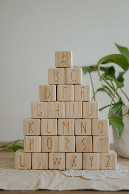 Personalised Wooden Name - Letter Blocks