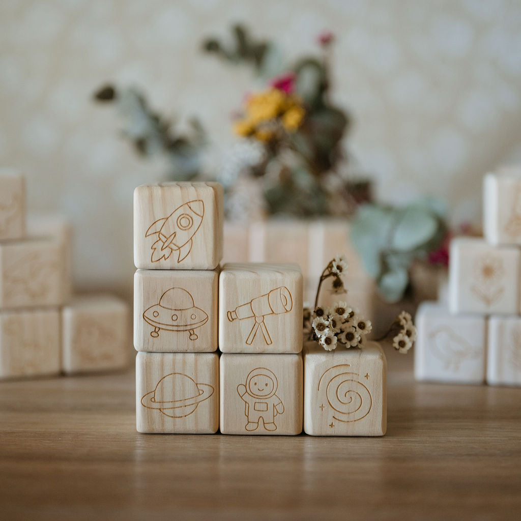 Personalised Wooden Name - Letter Blocks