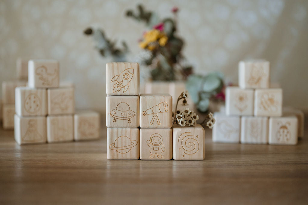 Personalised Wooden Name - Letter Blocks