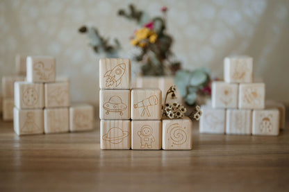Personalised Wooden Name - Letter Blocks