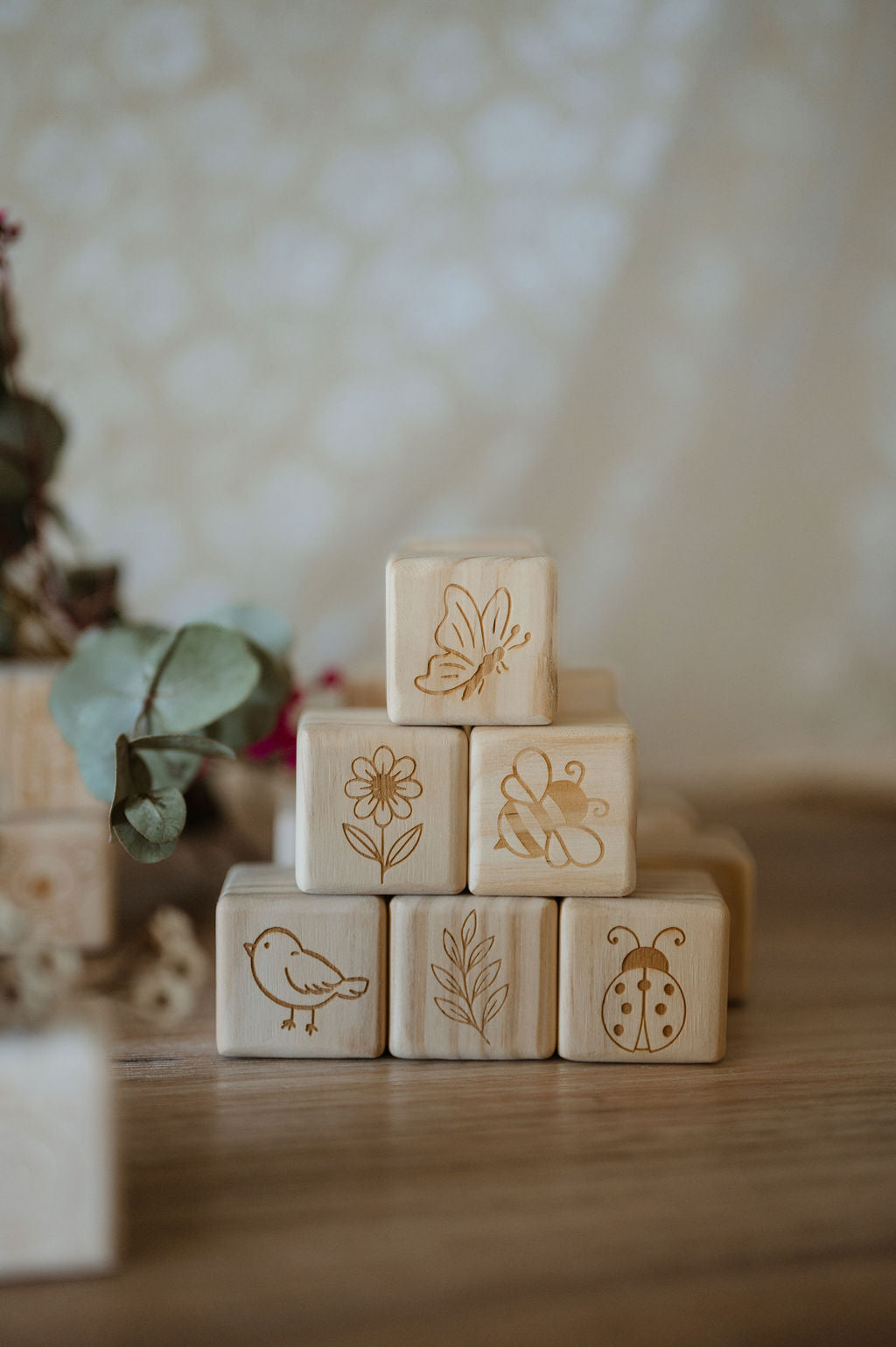 Personalised Wooden Name - Letter Blocks