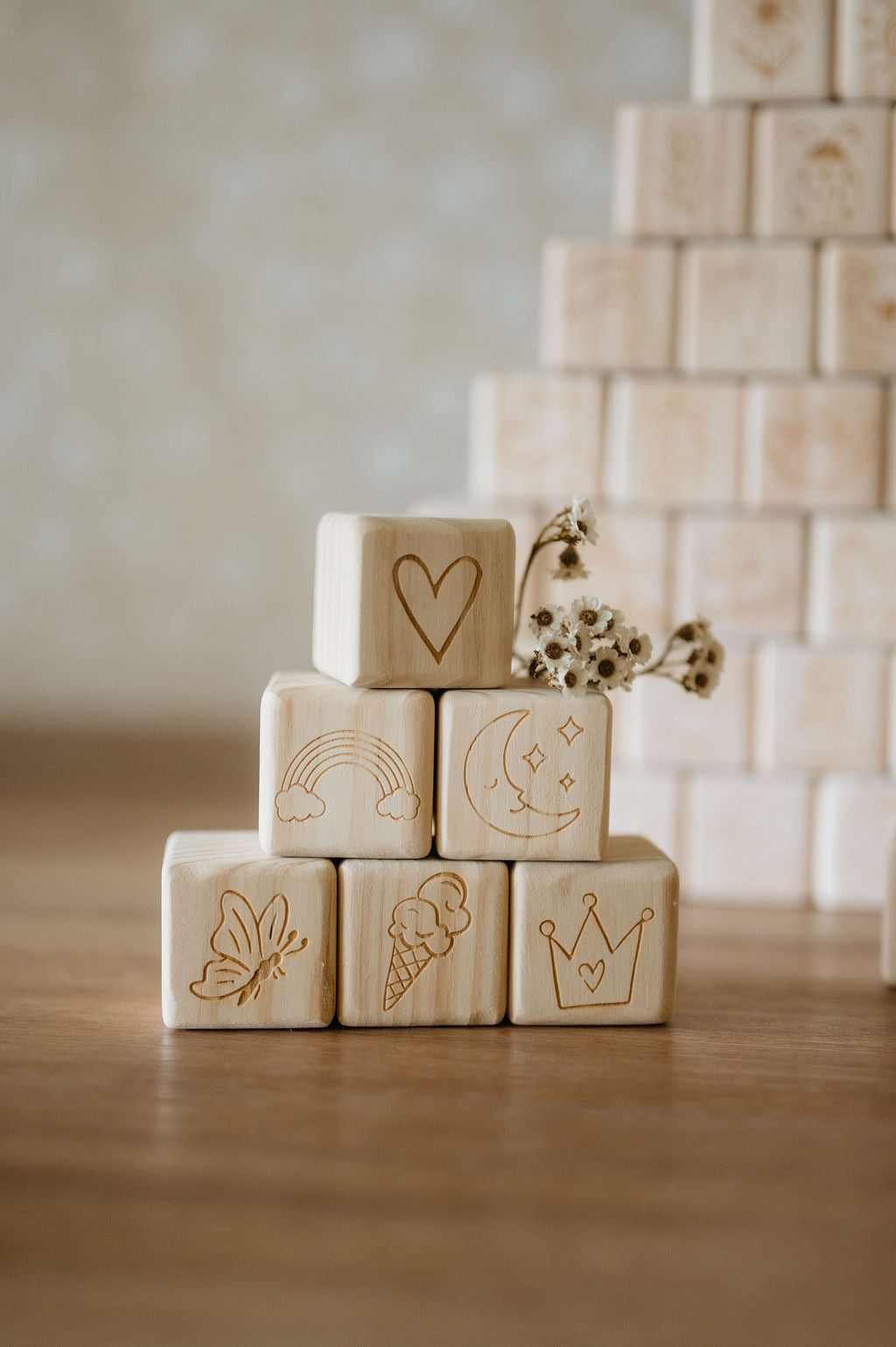 Personalised Wooden Name - Letter Blocks