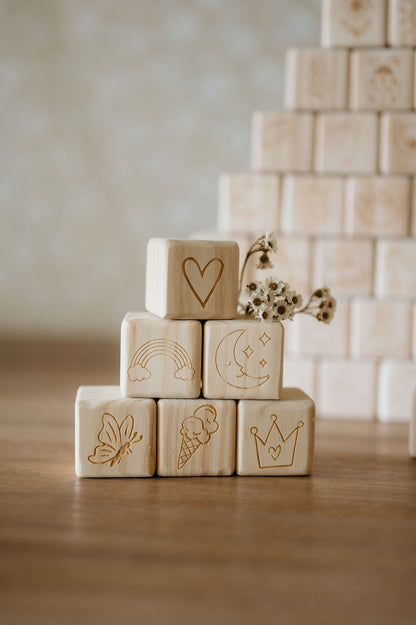 Personalised Wooden Name - Letter Blocks