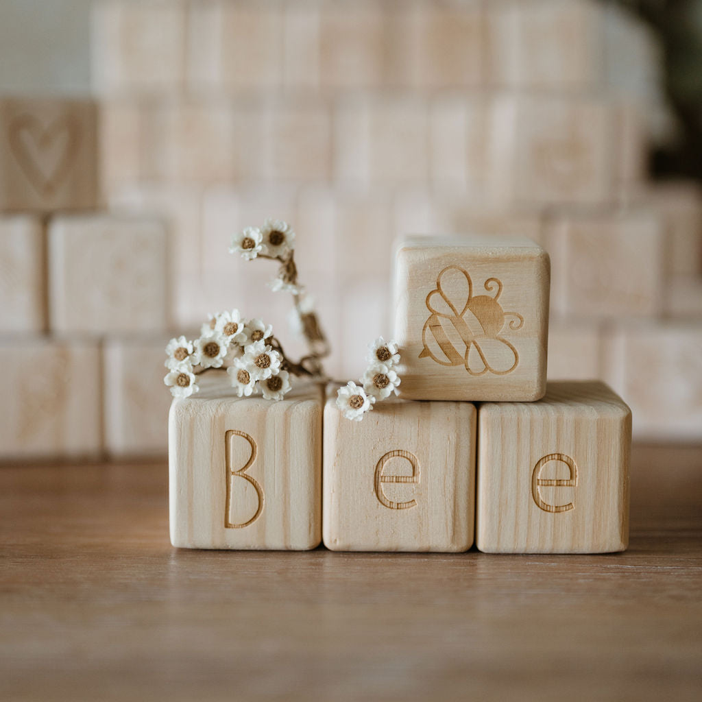 Personalised Wooden Name - Letter Blocks