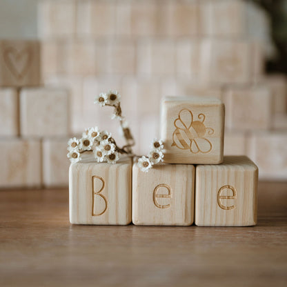 Personalised Wooden Name - Letter Blocks