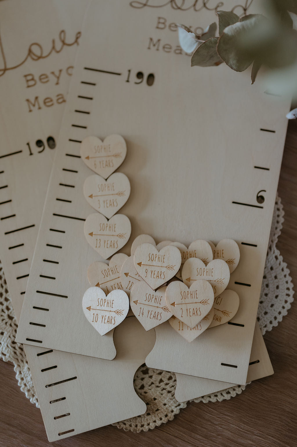 Height Chart Markers - Heart