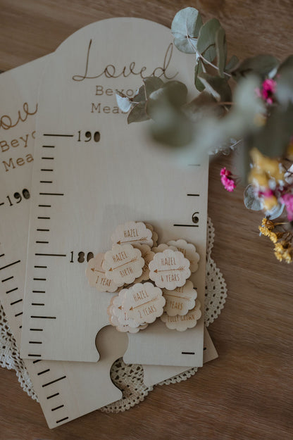 Height Chart Markers - Scallop