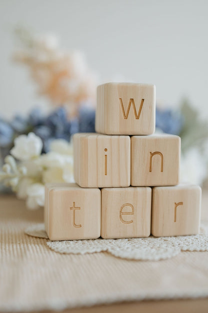 Personalised Wooden Name - Letter Blocks