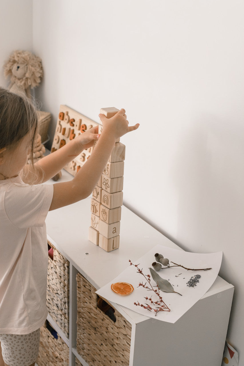 Personalised Wooden Name - Letter Blocks