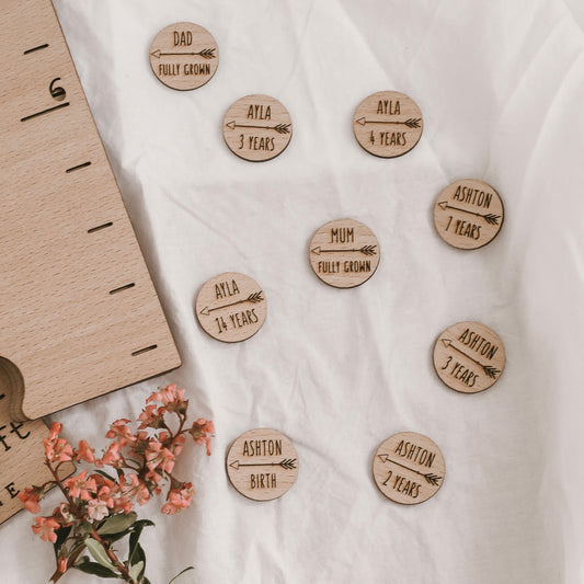 Height Chart Markers - Circle